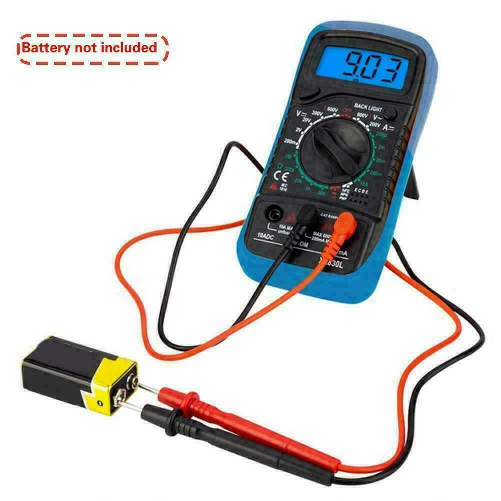Digital Multimeter AC DC Voltmeter Ammeter Ohmmeter Volt Tester Meter XL830L