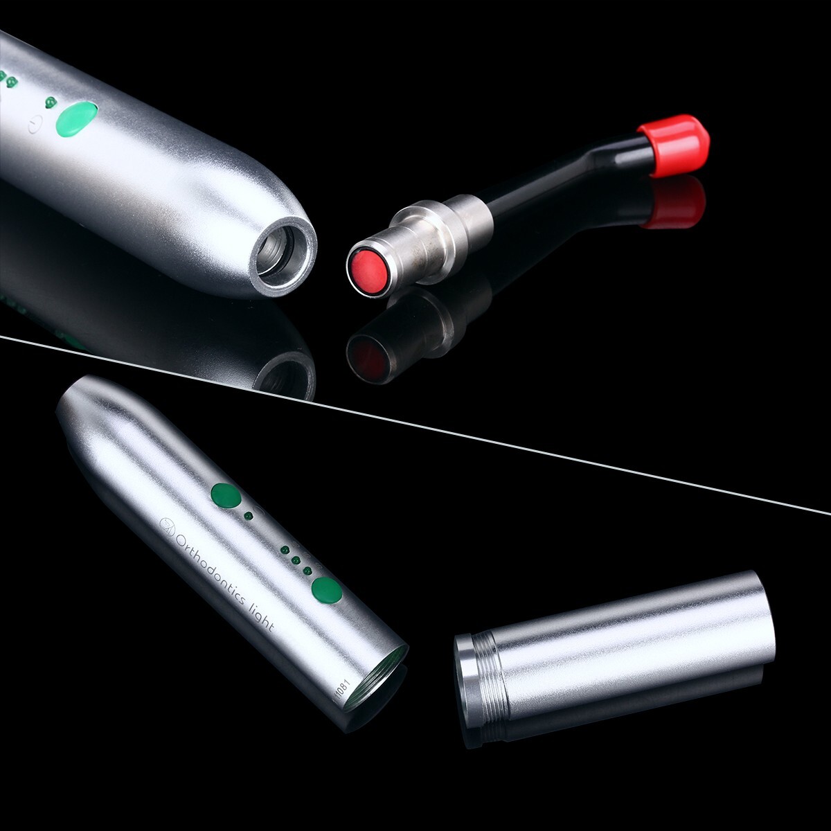 2 Sets Dental Orthodontic Wireless LED Curing Light Cure Lamp YS-C 2700mw/cm²