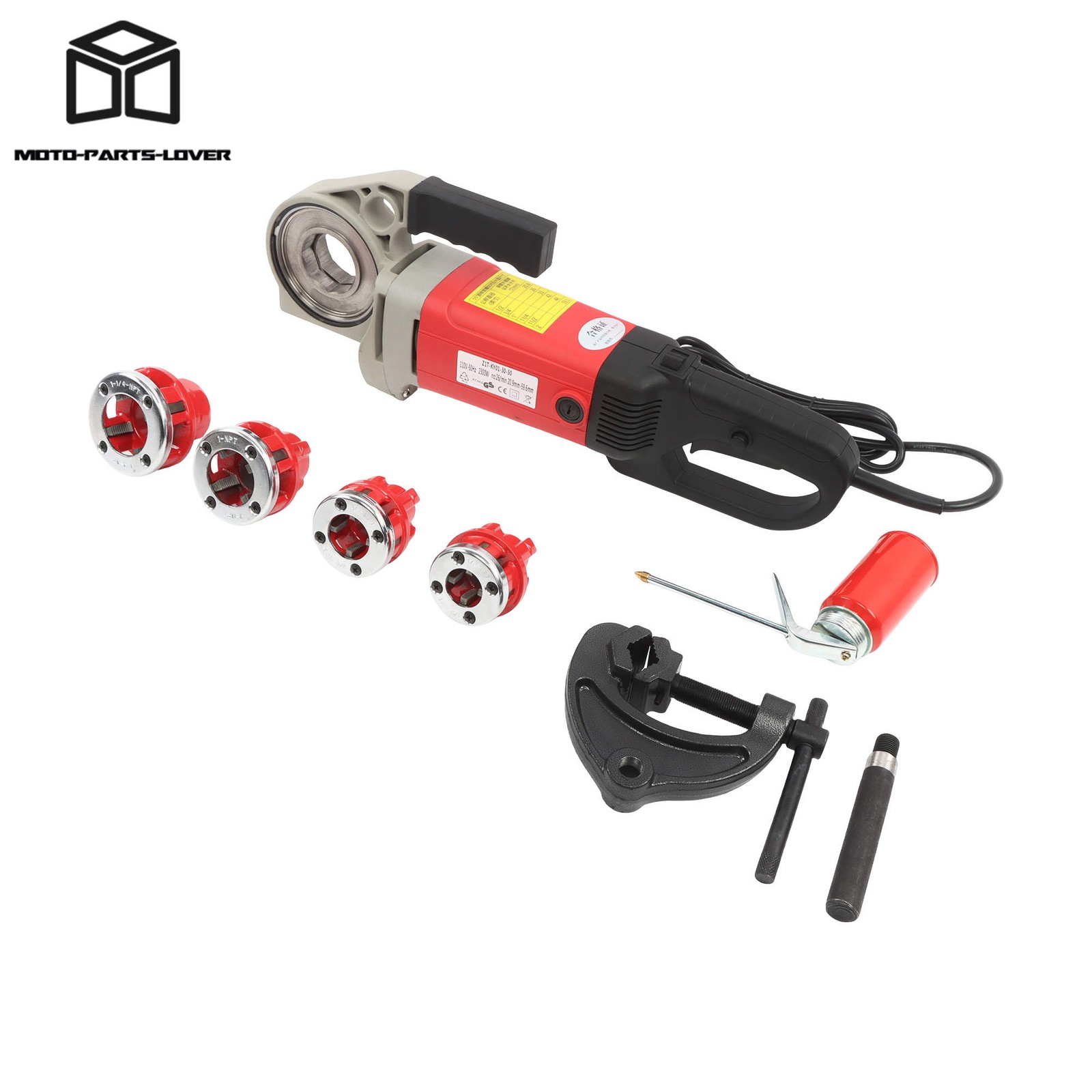 1/2-1-1/4″ Pipe Threader 2300W Electric 4 Blade Portable Threading Machine