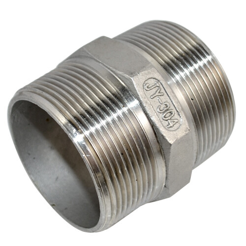 2″ 2 inch in Male Pipe Fitting Hex Nipple NPT Stainless Steel SS304 connector