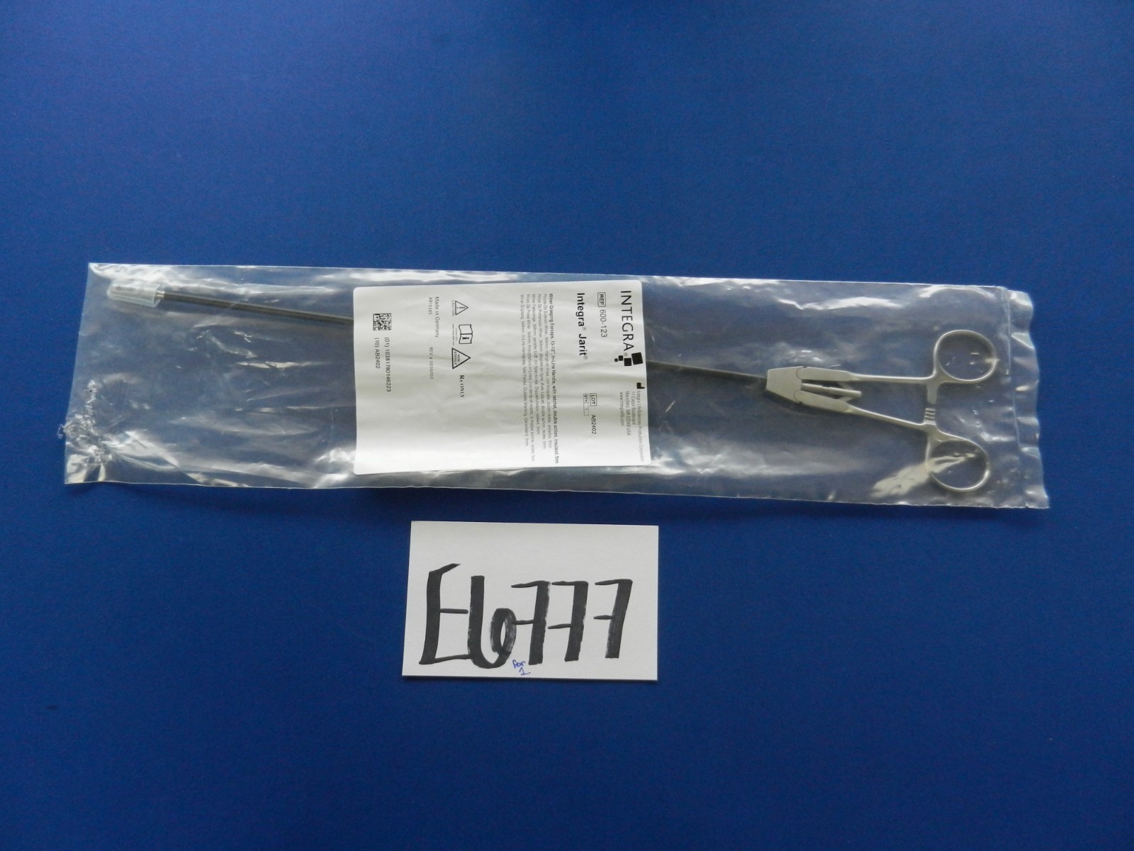 E6777 ***NEW*** Integra Jarit 600-123 Winer Insulated Grasping Forceps 13.5″