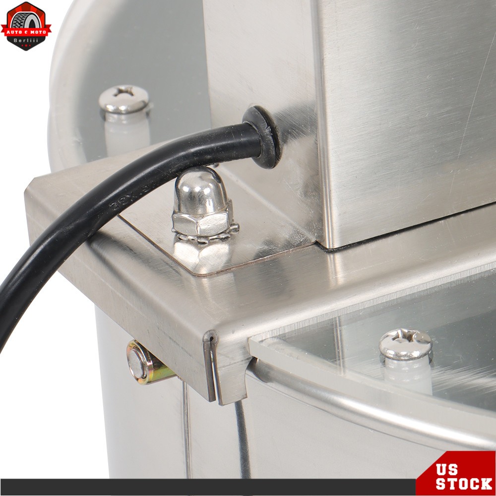 3 Frames Electric Honey Extractor Stainless Steel Power Extractor 1300RPM 140W