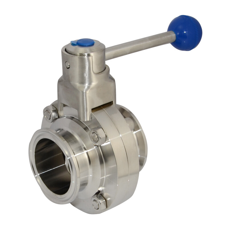 OD 2″ in inch 51mm Tri Clamp Sanitary Butterfly Valve Stainless Steel 316