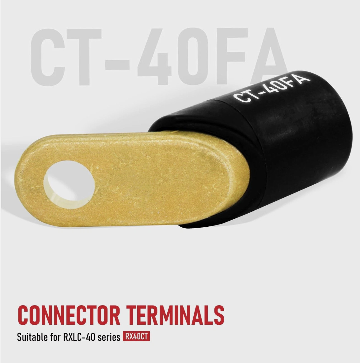 CT-40FA 45° Welding Connector Terminal Lug RXLC-40 LC-40 Cable 17/32″ 2-Pack