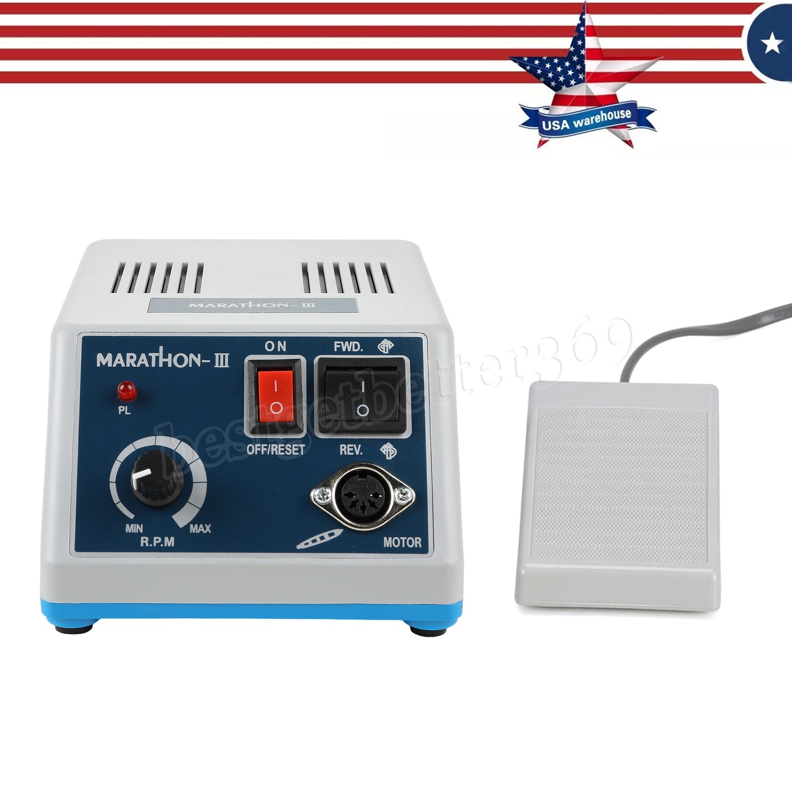 Dental Lab Marathon Electric Micromotor Polishing Unit + 35K rpm Motor Handpiece