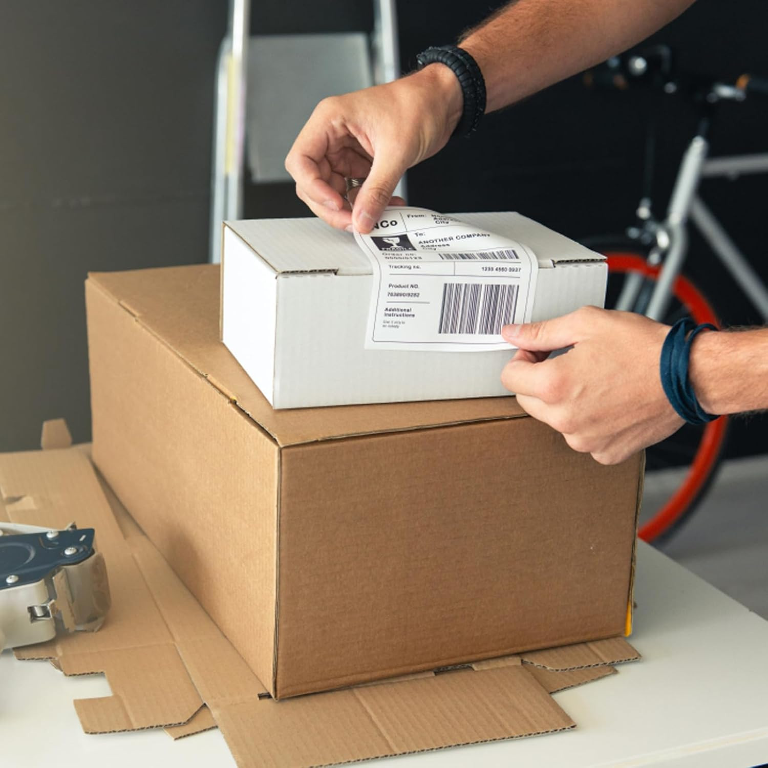 2500 PCS 4″X6″ Thermal Shipping Labels, 250 Labels/Roll, White