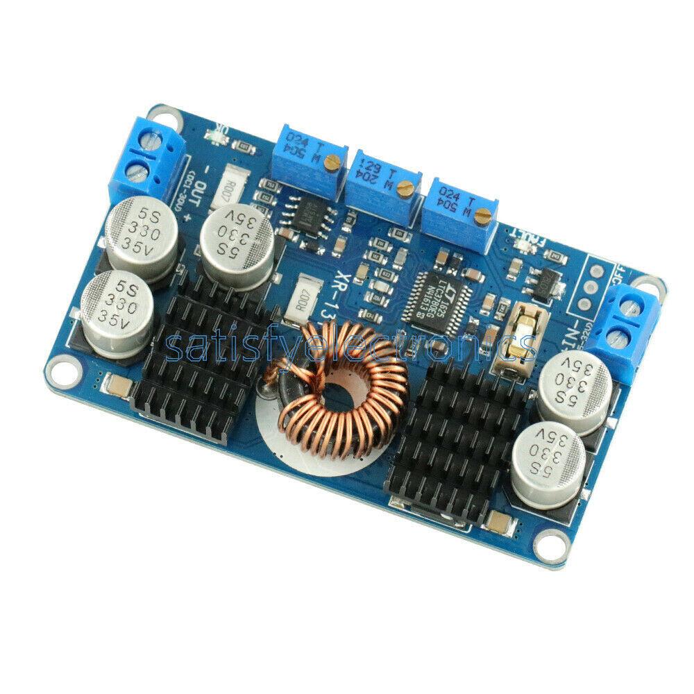 DC 5V-32V to 1V-30V 10A LTC3780 Automatic Step Up Down Regulator Charging Module