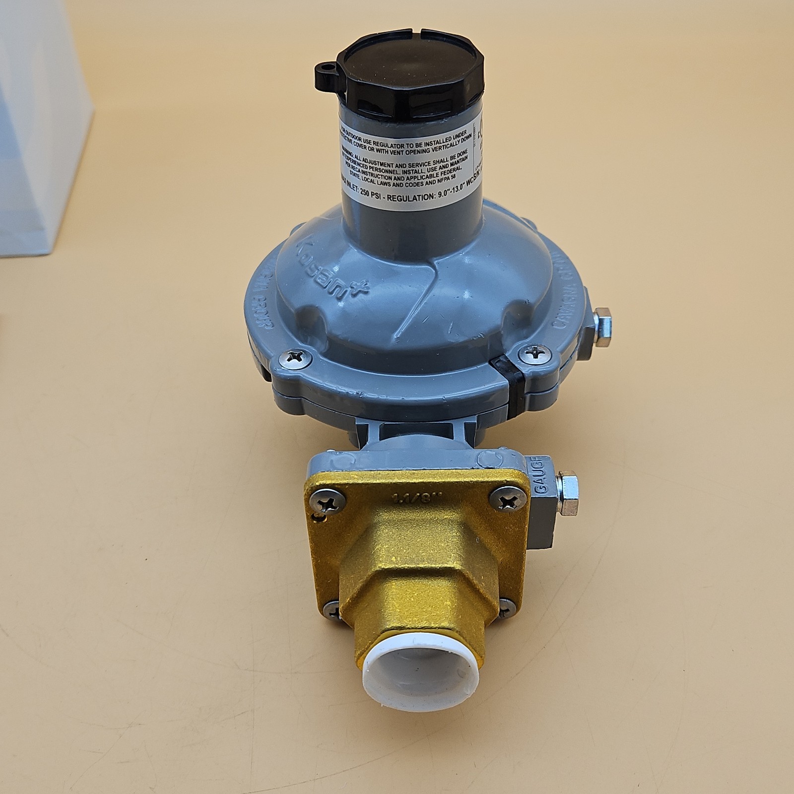 Cavagna Group Kosan Line Twin Stage Regulator 988TW-17 11″ WC 750000 BTU New
