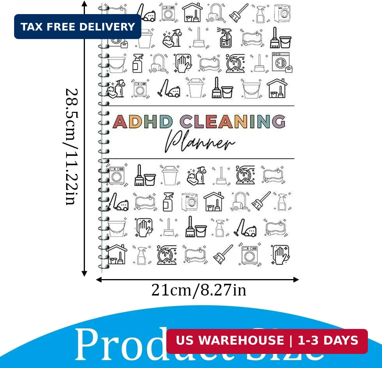 Adhd Cleaning Planner, Editable Adhd Cleaning and Organizing Planner DIY Cleanin