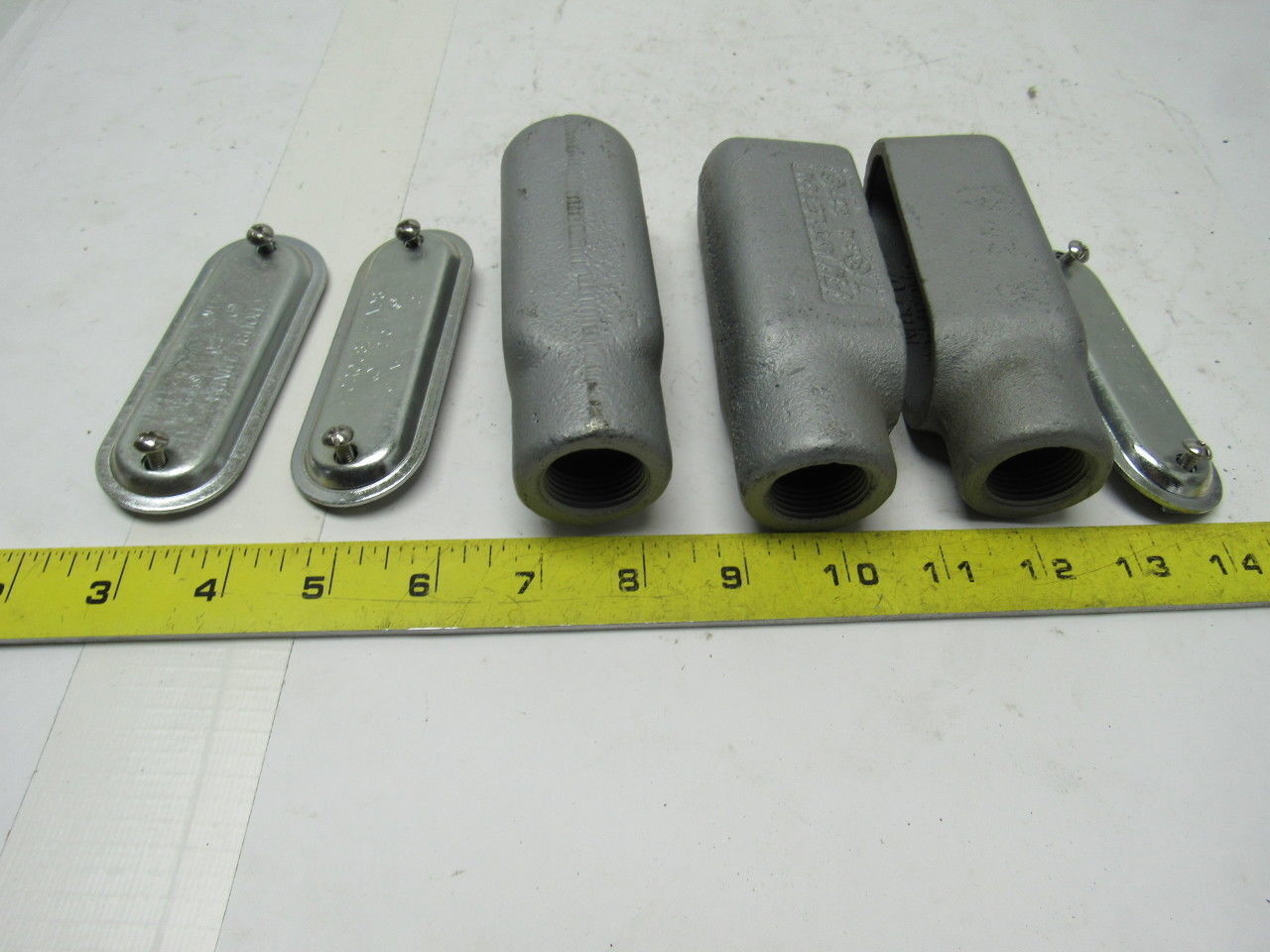 Appleton E27 x 3/4 NPT Cast Malleable Iron Threaded Conduit Body Lot Of 3