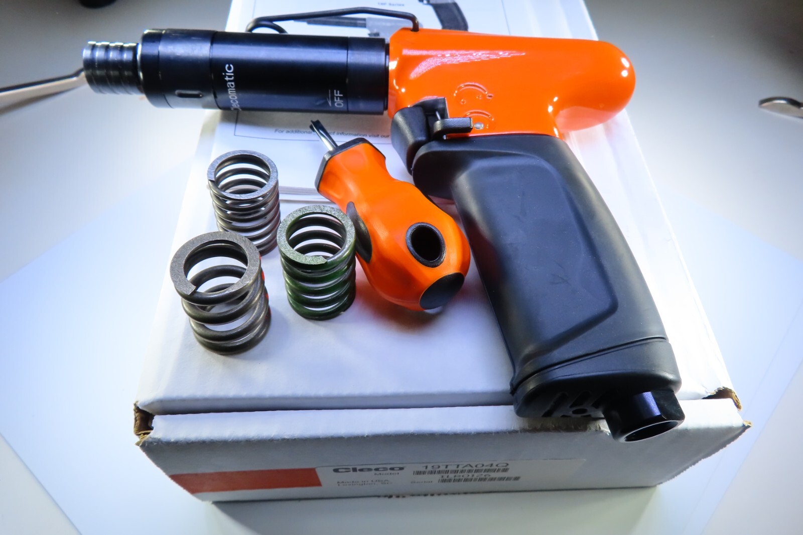 NEW CLECO 19TTA04Q PISTOL GRIP SCREWDRIVER CLECOMATIC 19 SERIES TRIGGER START