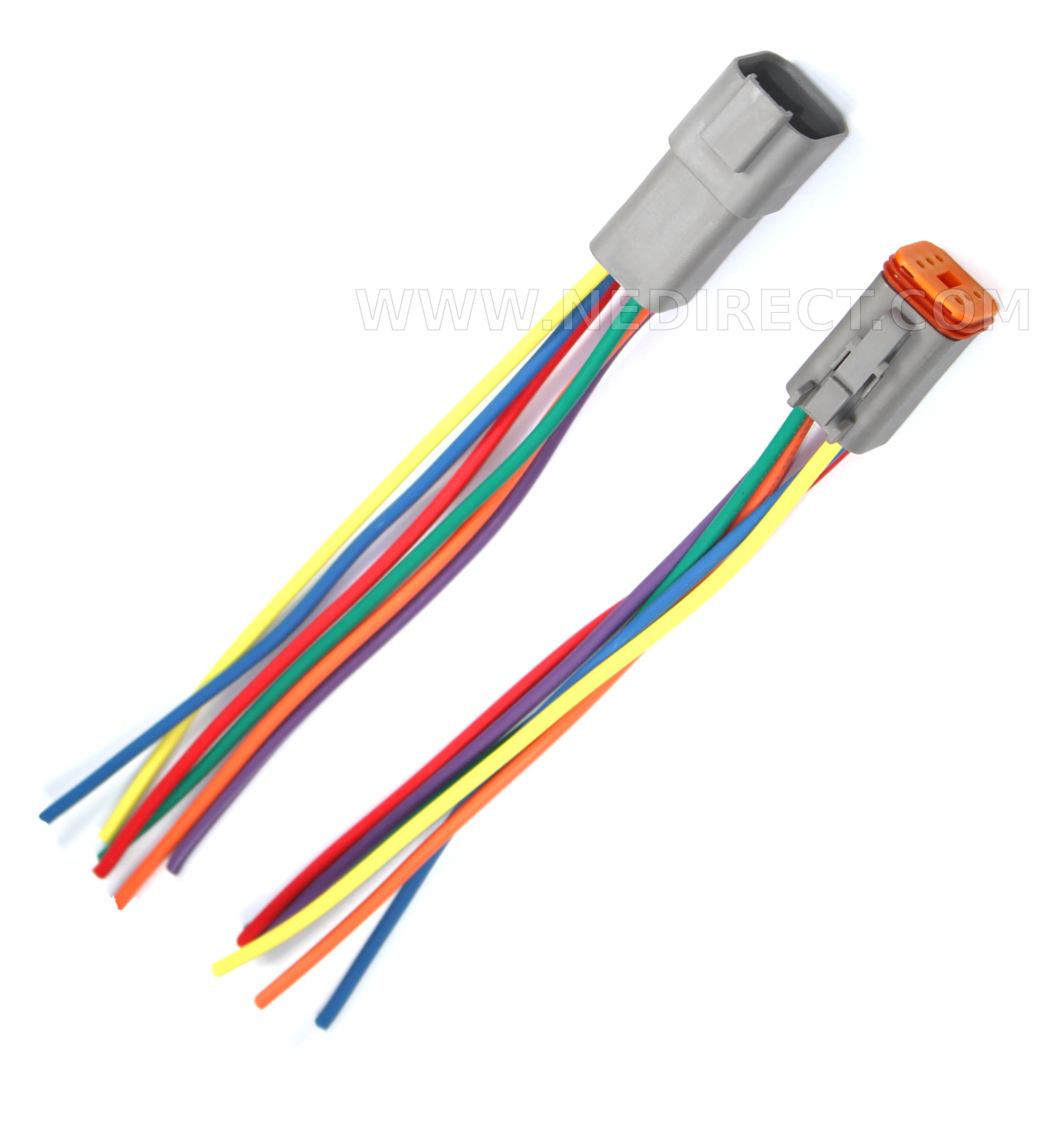 12 AWG Assembled Deutsch 6 Pin waterproof 6″ wire kit