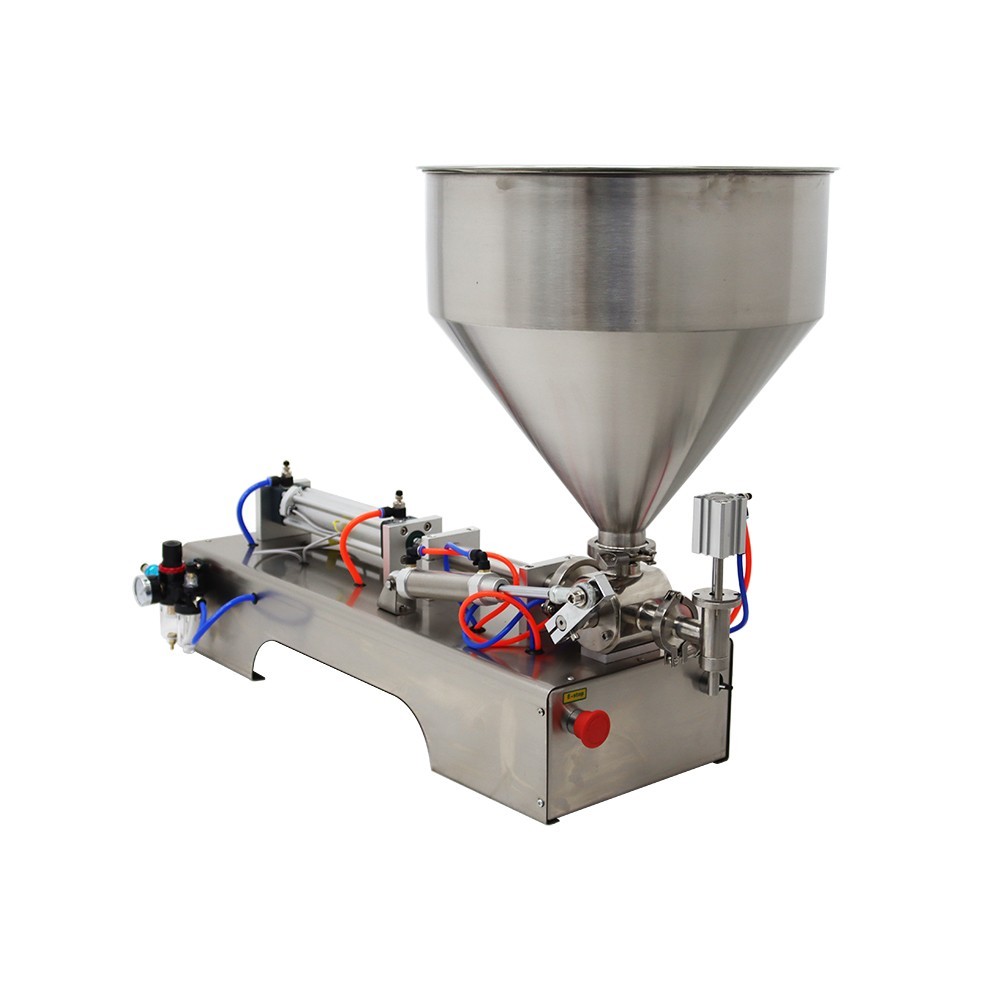 Paste Liquid Filling Machine 10-100ml Single Nozzle Pneumatic Piston Filler 110V