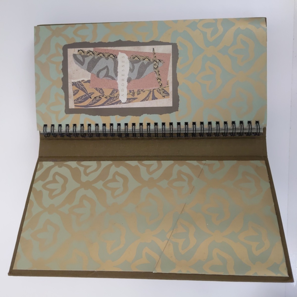 GiftWorks Chronicle Books Address Book 1995 Two Women Boxing Spiral Bound Vtg