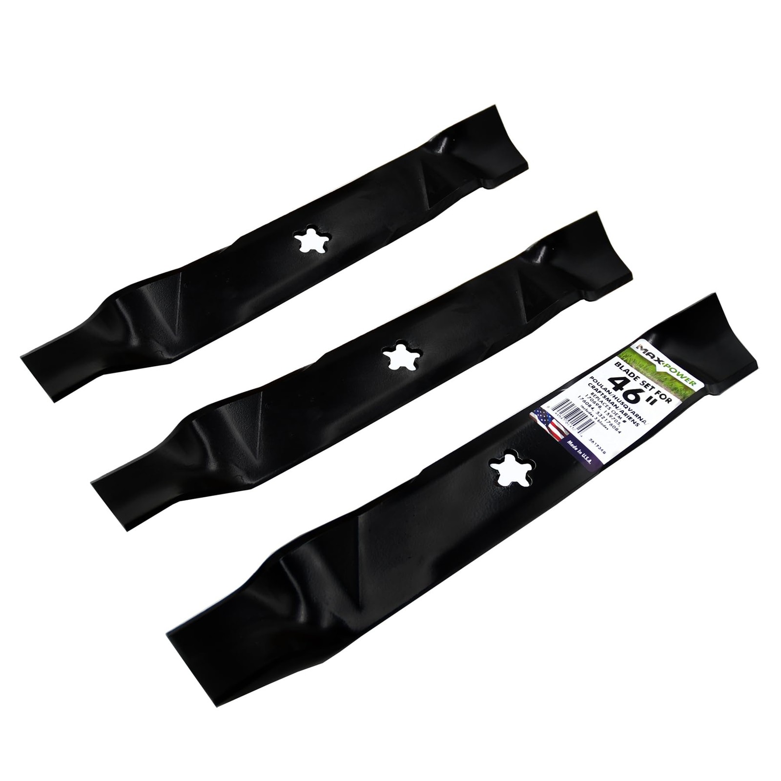 MaxPower 561734B USA MADE 3 Blade Set