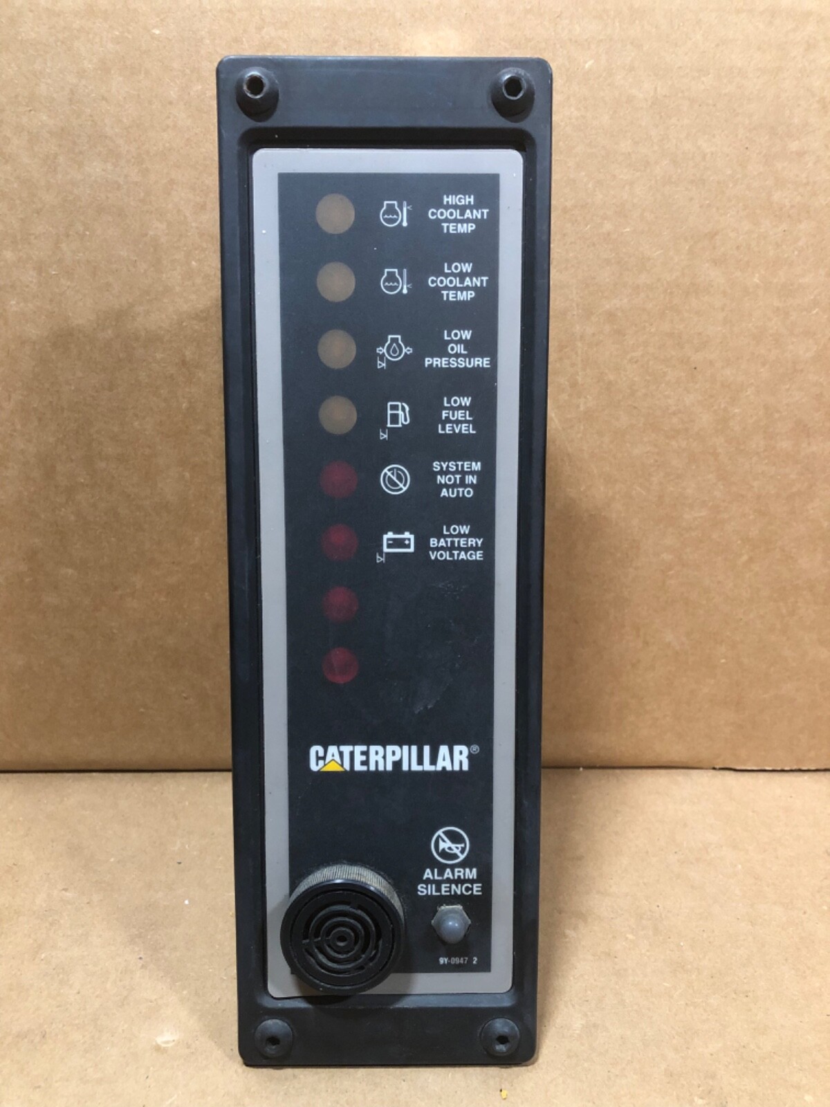 Used Caterpillar 130-3349 Remote Annunciator EMCP Control Panel