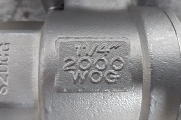 Sharpe 4353015800 1-1/4 In Pipe Size Pneumatic Actuated Ball Valve