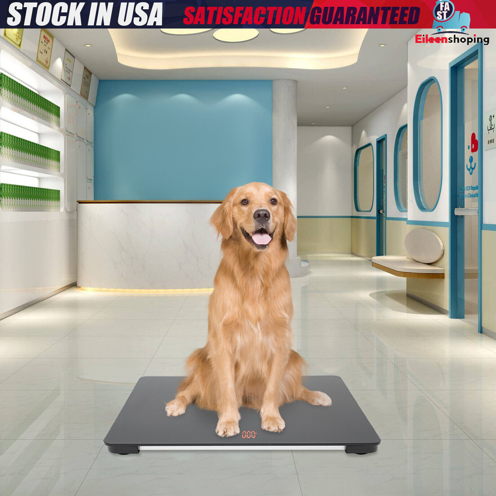 Small Pet Animal Scale G-Sensor LCD Weighing Scales for Pet Stores, Hospitals