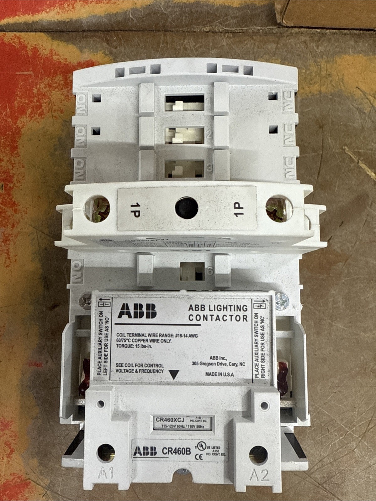 GE CR463L30AJA 30A Electrically Held Lighting Contactor 120 Volt Coil CR460XP31
