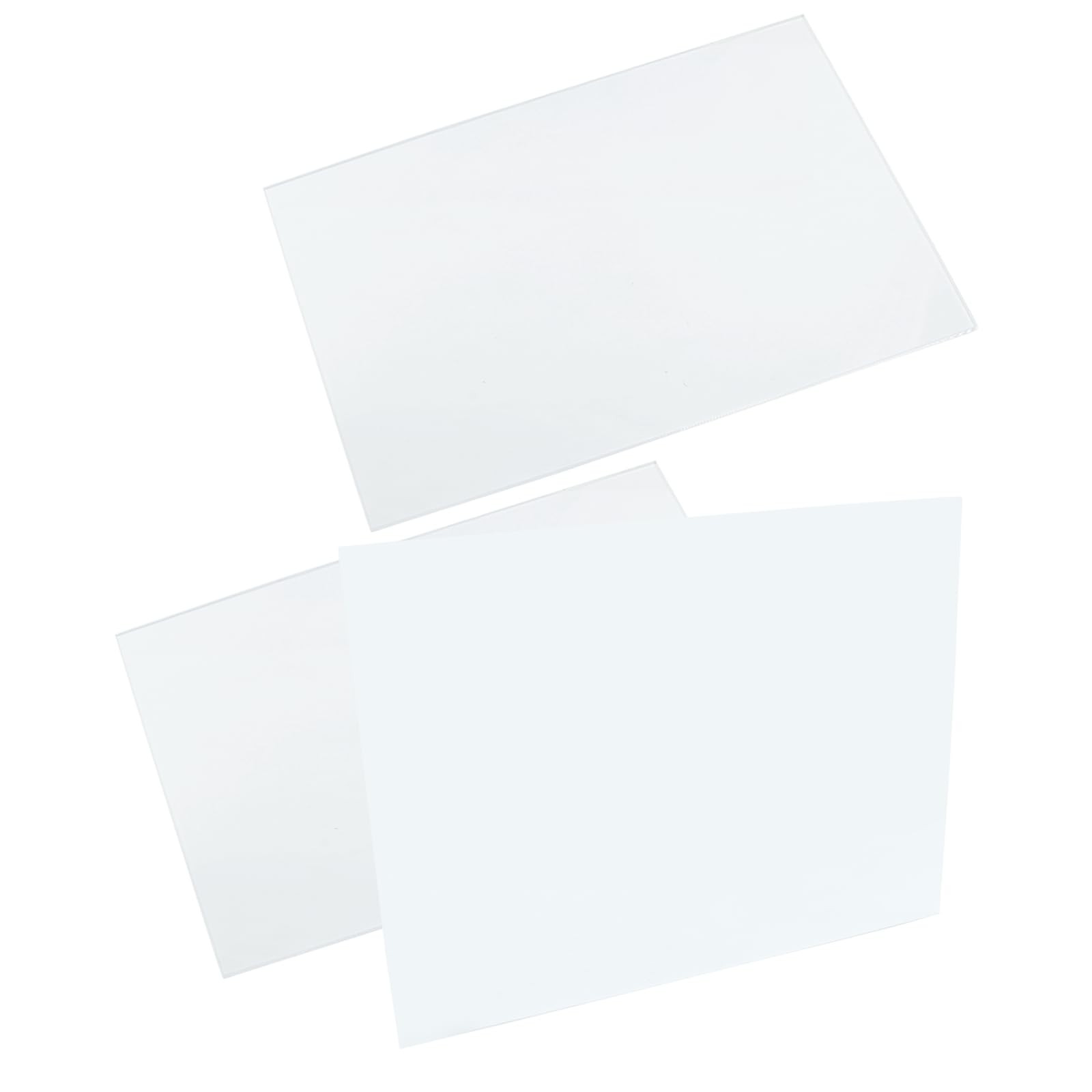 Hitefu 6 Pack Clear Acrylic Sheets 0.08” Thick – 6″ x 8″ Transparent Plast