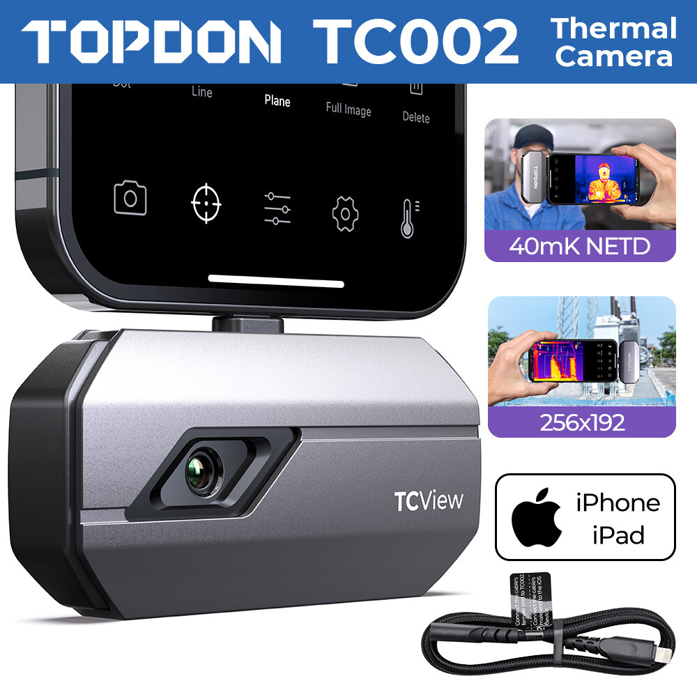 TOPDON TC002 iOS Thermal Imaging Camera – Apple iOS (Lightning)