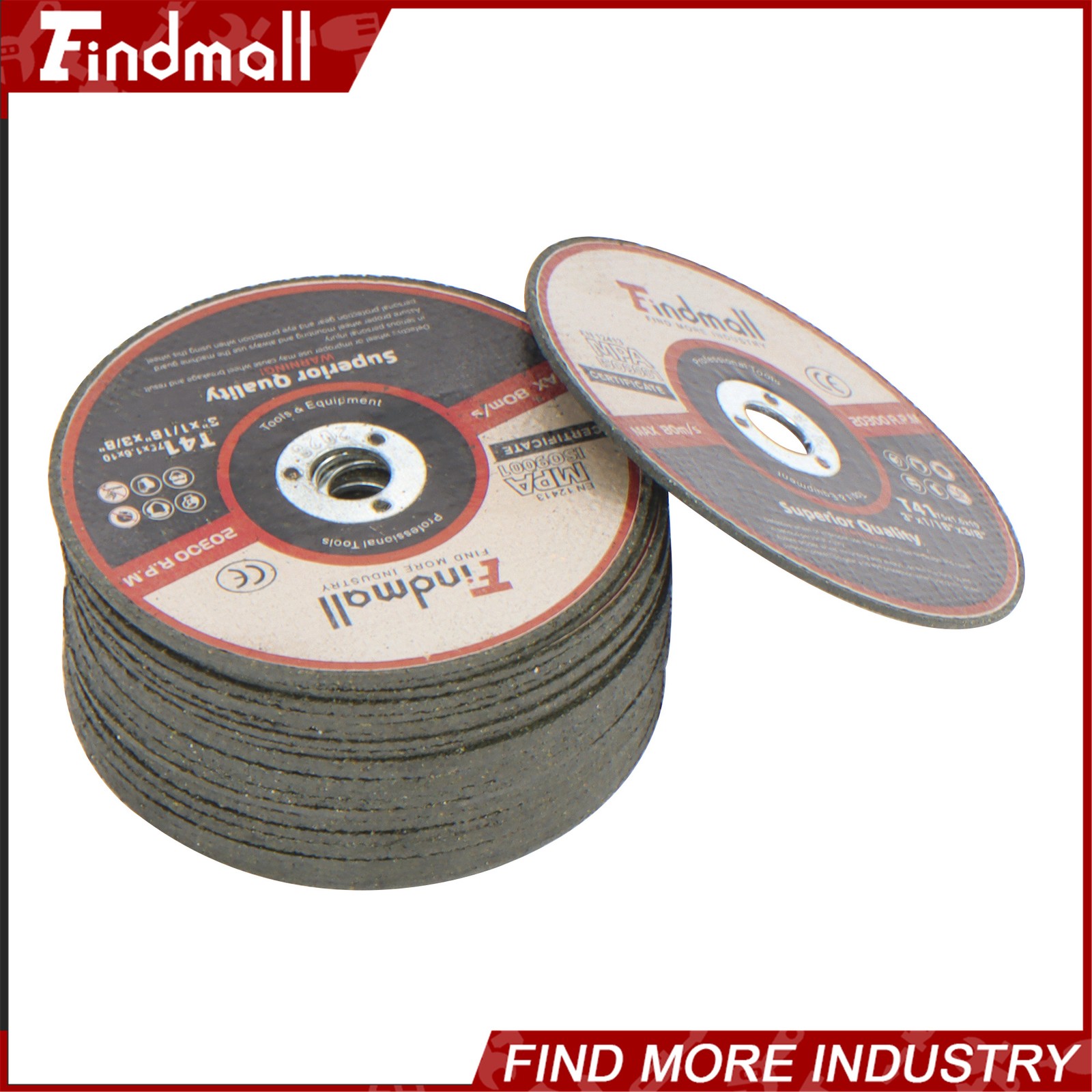 Findmall 50 Pack Cut Off Wheels 3″ x 1/16″ x 3/8″ Cutting Discs for Die Grinders