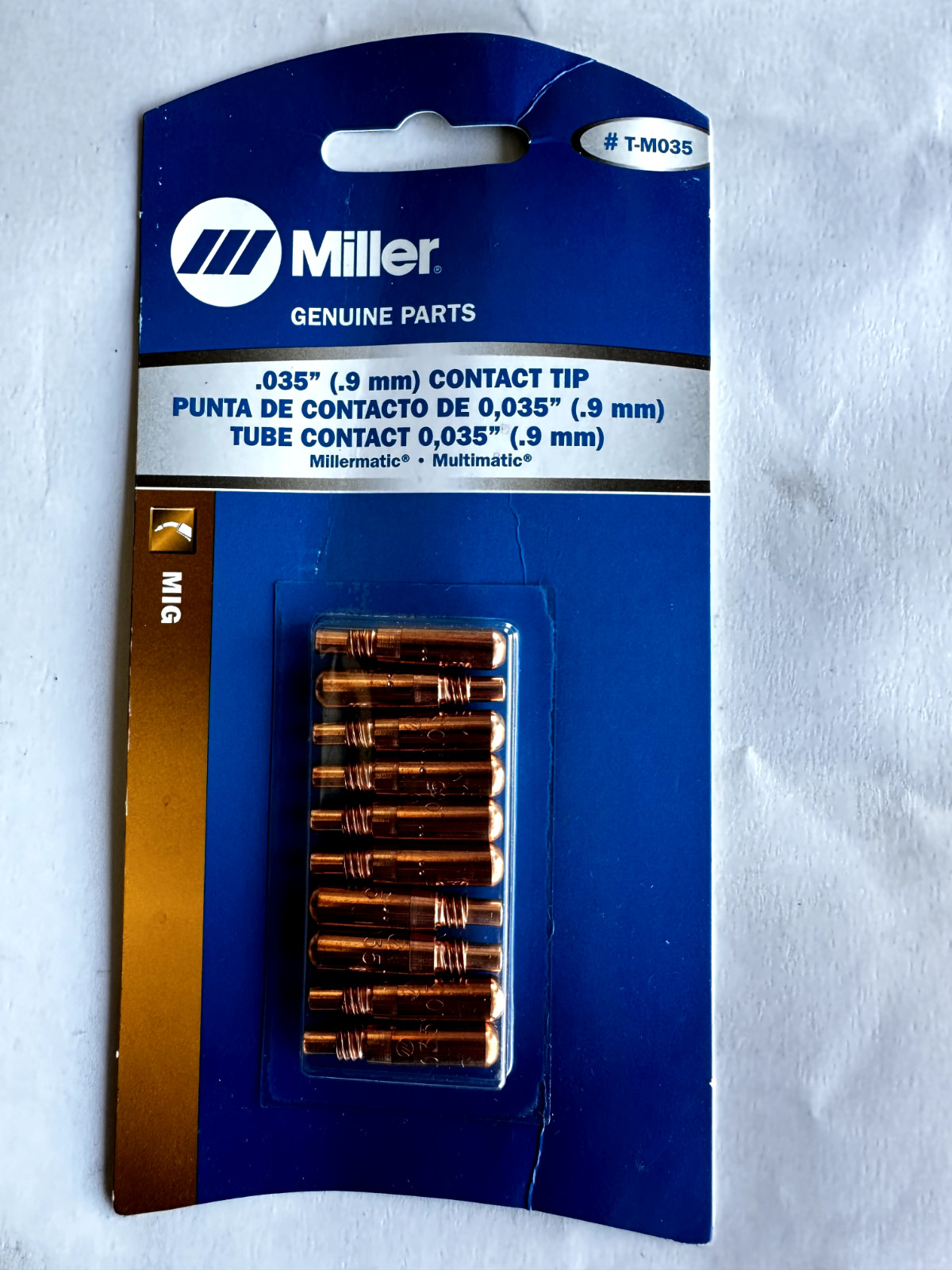Miller T-M035 – Contact Tip for 0.035″ Wire – 10pk
