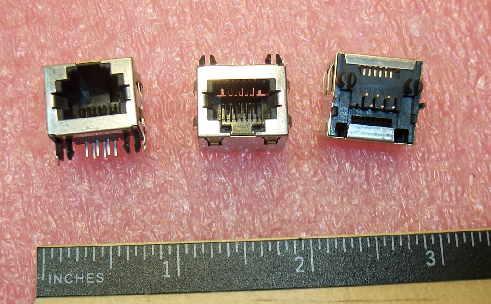 QTY (10) 43860-0005 MOLEX 6P6C Cat3 RJ-11 RJ-12 RJ-14 R/A SHIELDED MODULAR JACKS