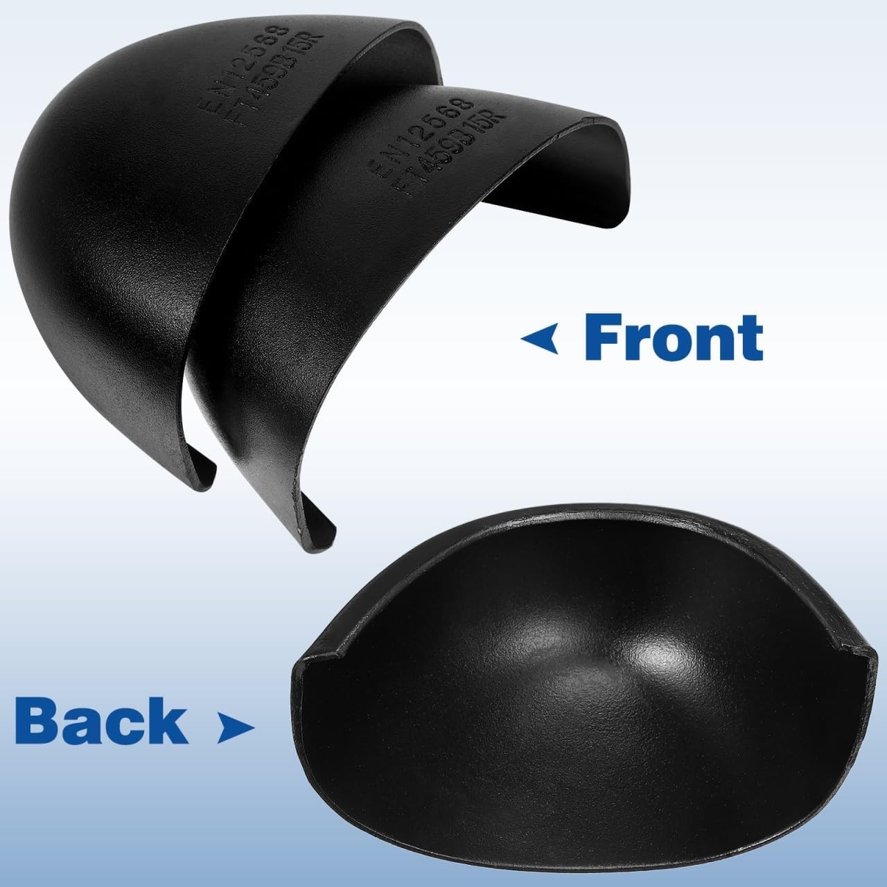 1 Pair Safety Steel Toe Caps Inserts for Work Shoes Footwear Protectors 4.5-12