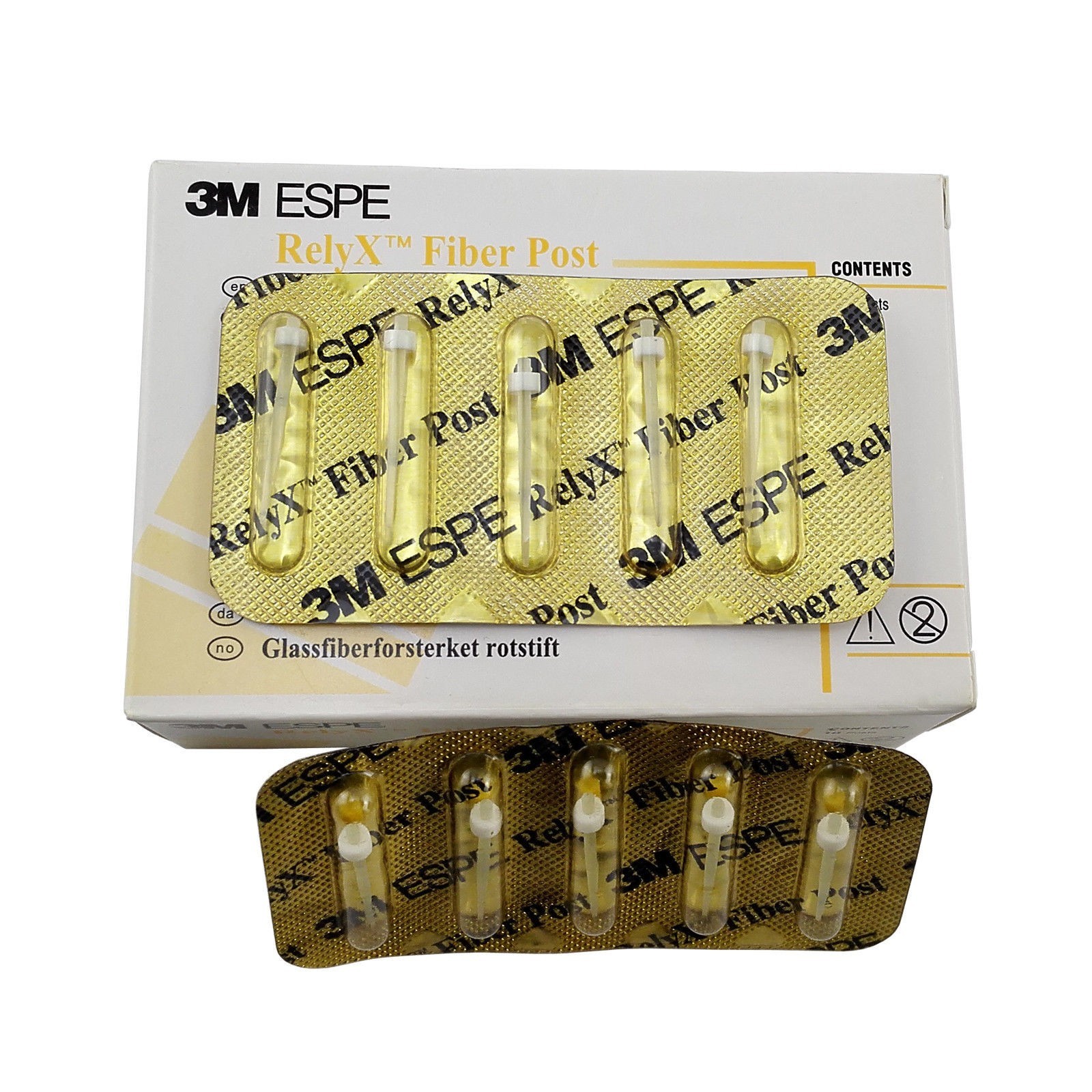 3M ESPE Rely Fiber Post Size 2 (1.1 mm) White 10 pieces