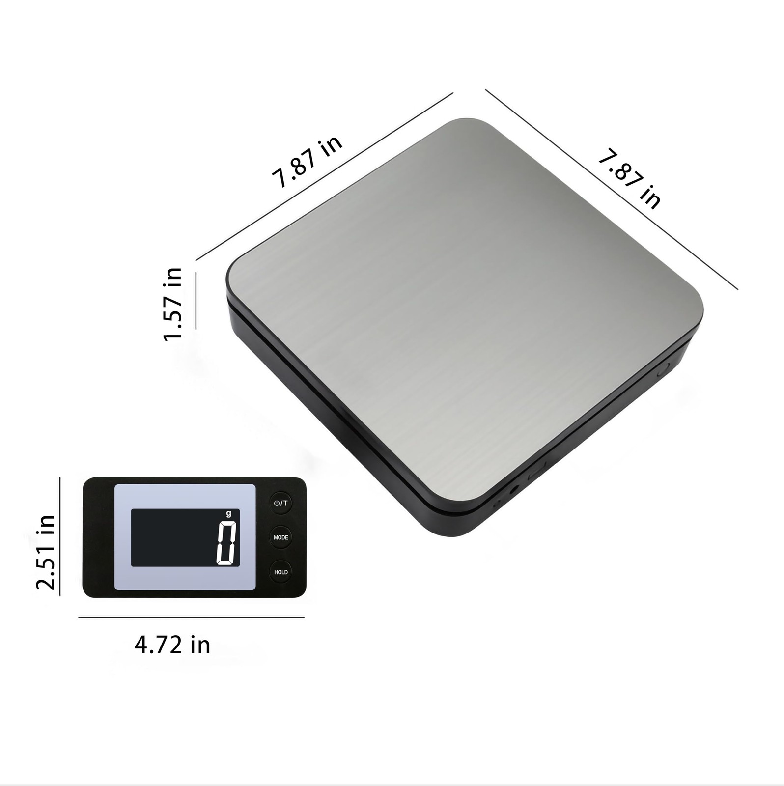 Shipping Scale, 110 LB Digital Postage Scale, LCD Display Postal Scales, Hold…