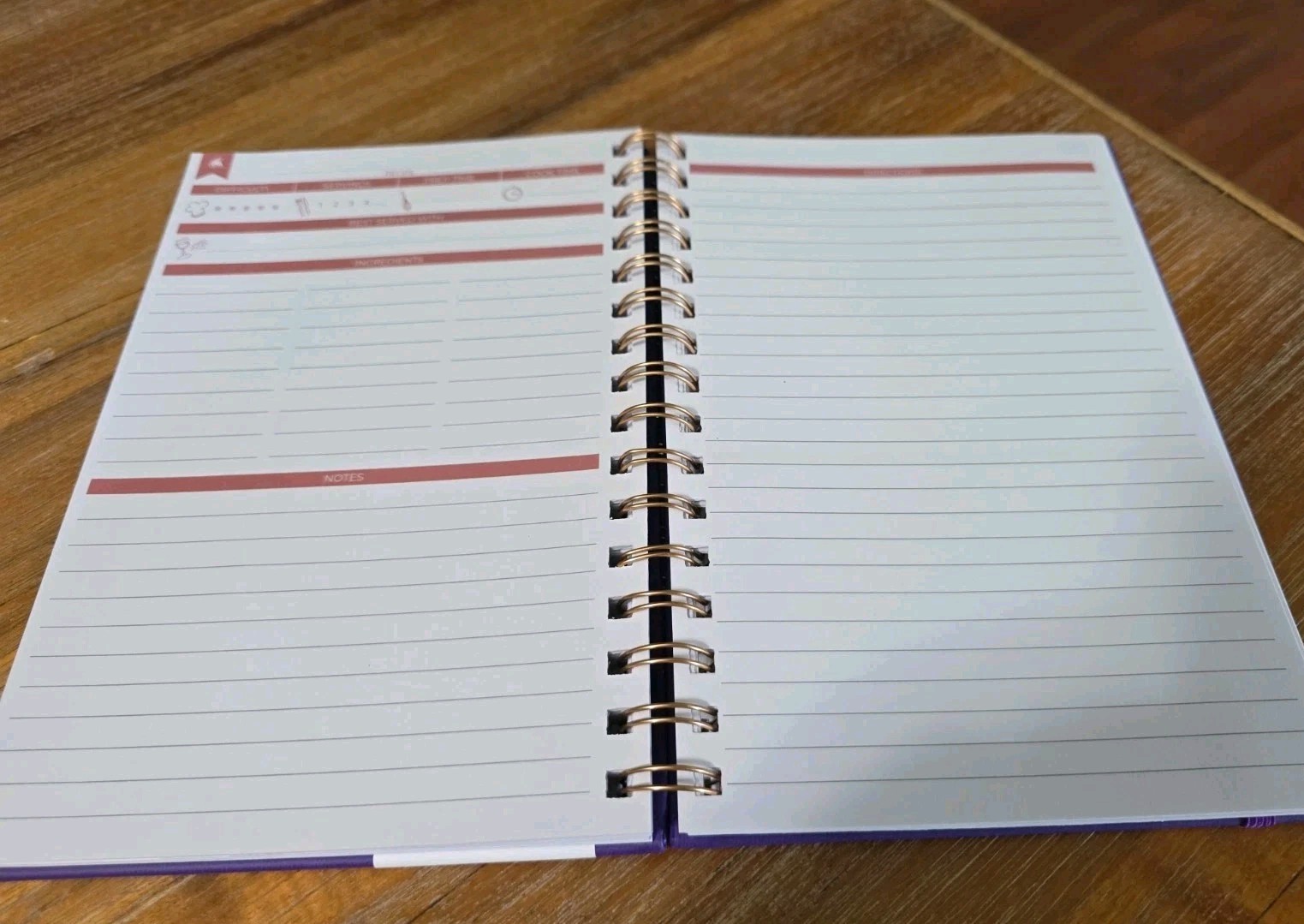 Clever Fox Recipe Book Medium Size 6.3×8.3 Wire O Binding New Out Of Wrapper