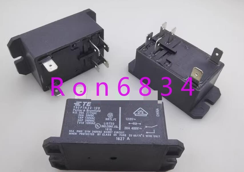 1pc new T92P7A22-120 120V relay pin 6 30A *lj