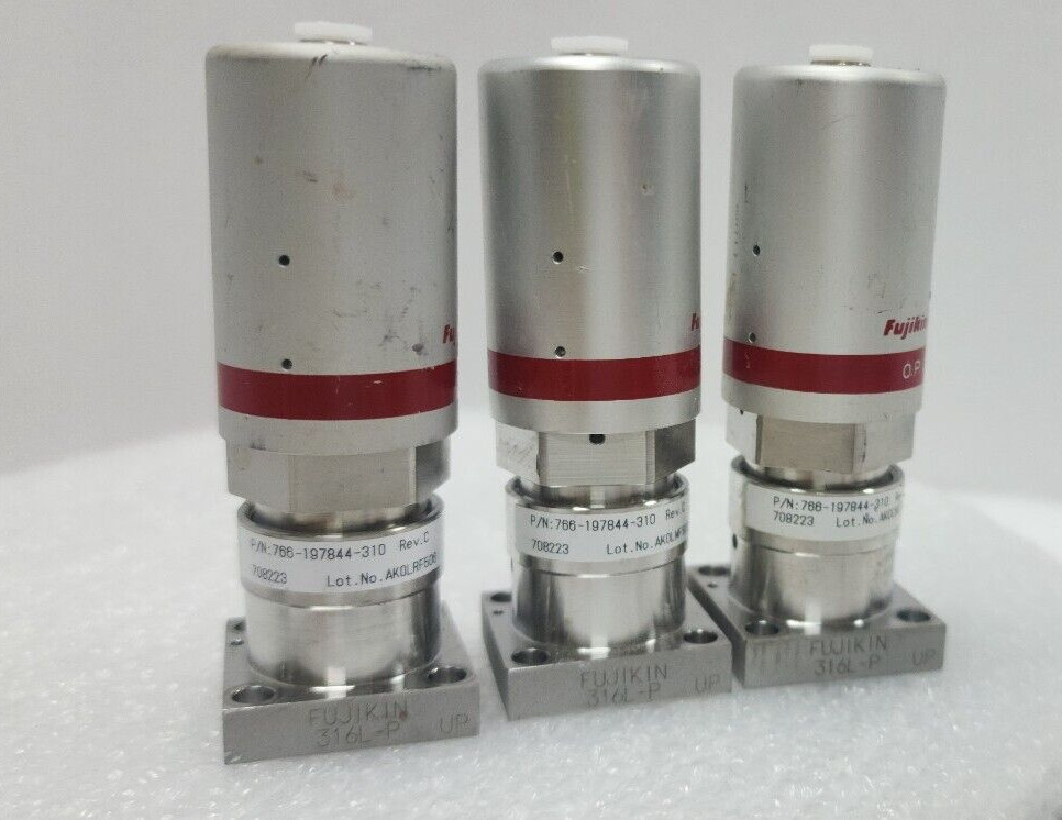 3Pc Lam 766-19783-310 Rev B, Fujikin 708223 Valve,Used,Jp+97072