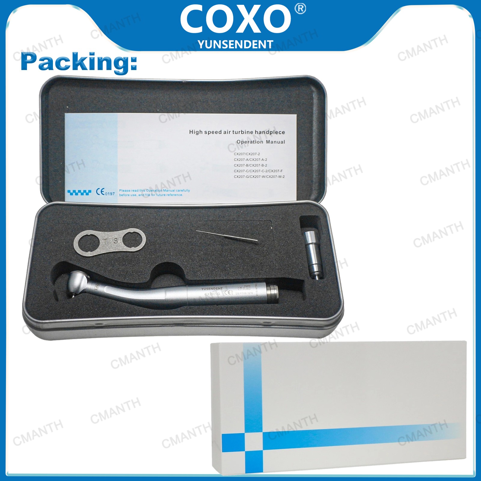 US COXO Dental Fiber Optic Handpiece High Speed Turbine Fit KAVO NSK Sirona 6Pin