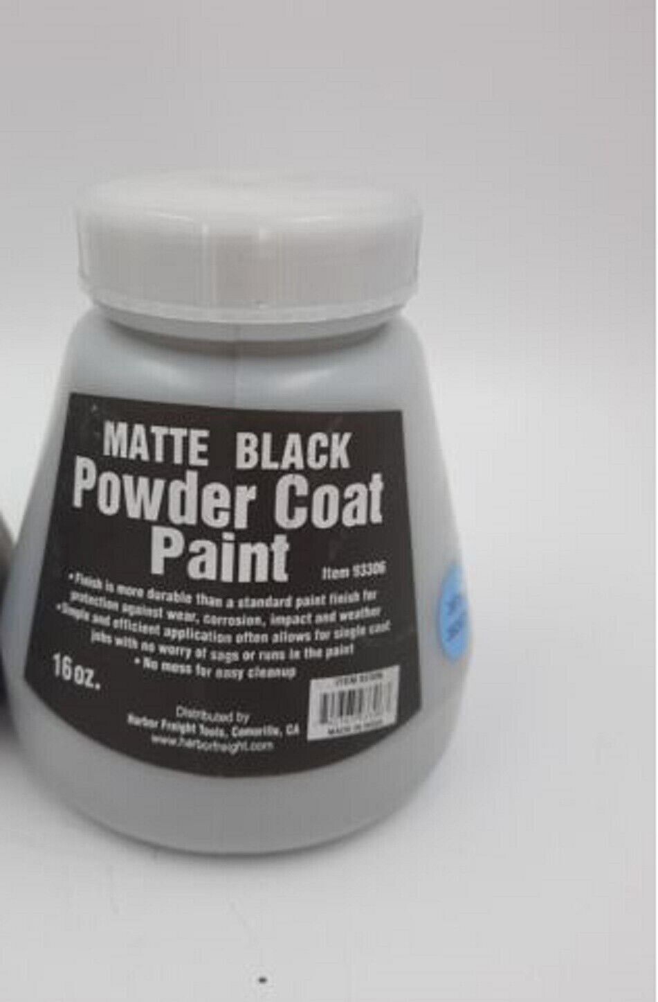 16 Oz. Matte Black Powder Coat Paint Finish Protects Against Corrosion No Mess