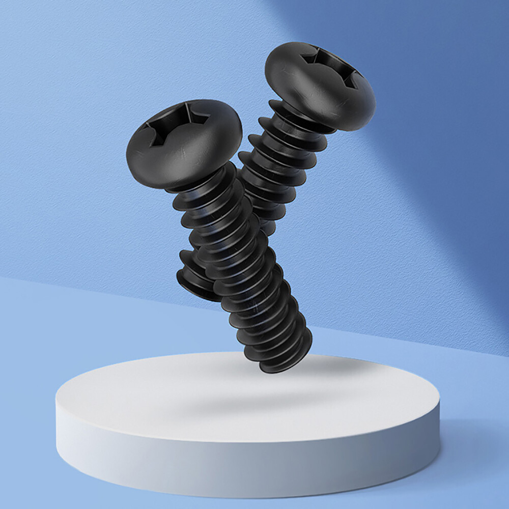 Electronic small Self Tapping Screws M1.4-M4 Phillips Pan Head Blunt Screw black