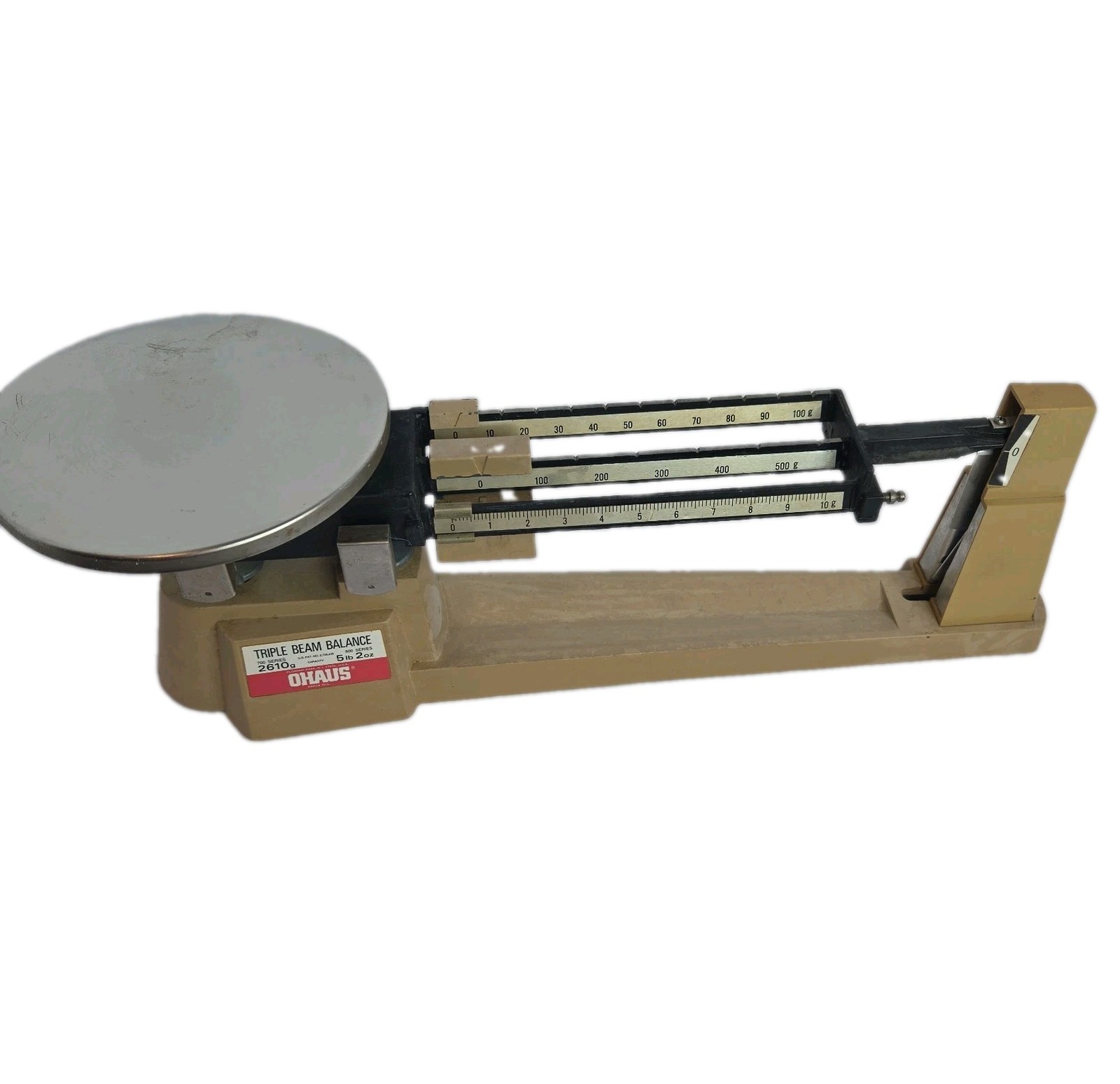 Ohaus Triple Beam Balance Scale 2610g 700 Series Vintage Lab USA Made
