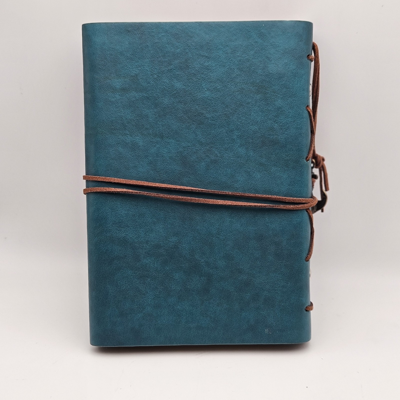 Leather Journal 6 ring Sketchbook Pages w/ 2 New Lined Page Refill Packs