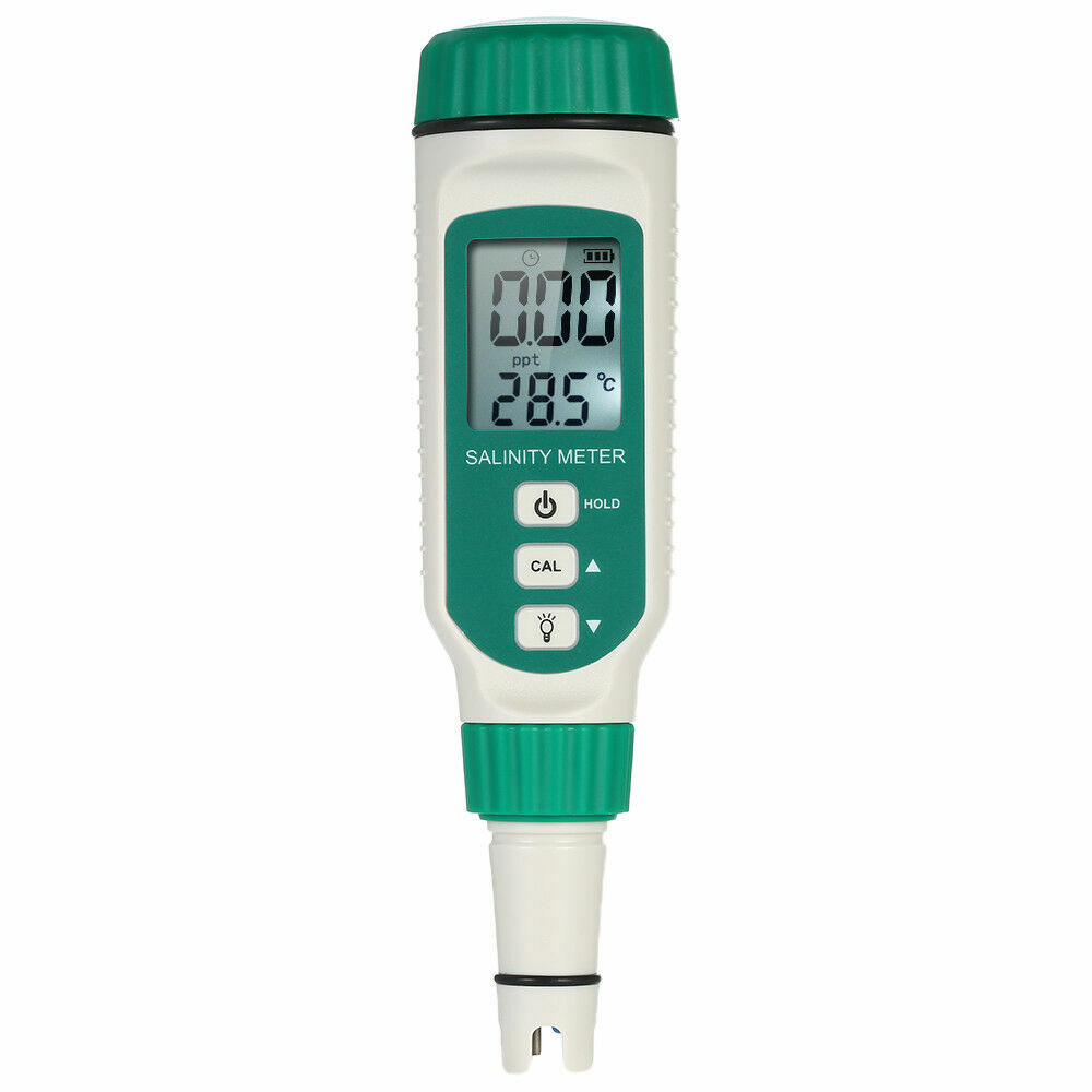 LCD Digital Salinity Meter Salinity Refractometer Tester for Aquarium Water W8U4
