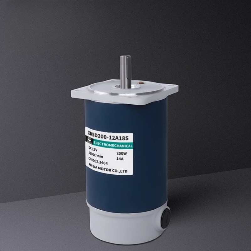 200W DC 12V/24V 1800/3000RPM High-speed Motor Reversible Adjustable Speed Motor
