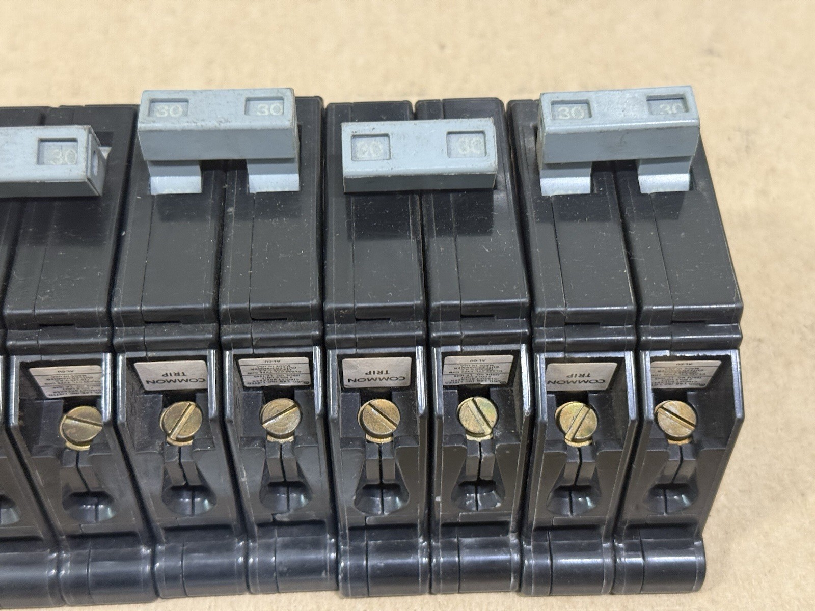 Lot of 5 – Cutler Hammer CHB CHB230 2P 30A Bolt-on Circuit Breaker