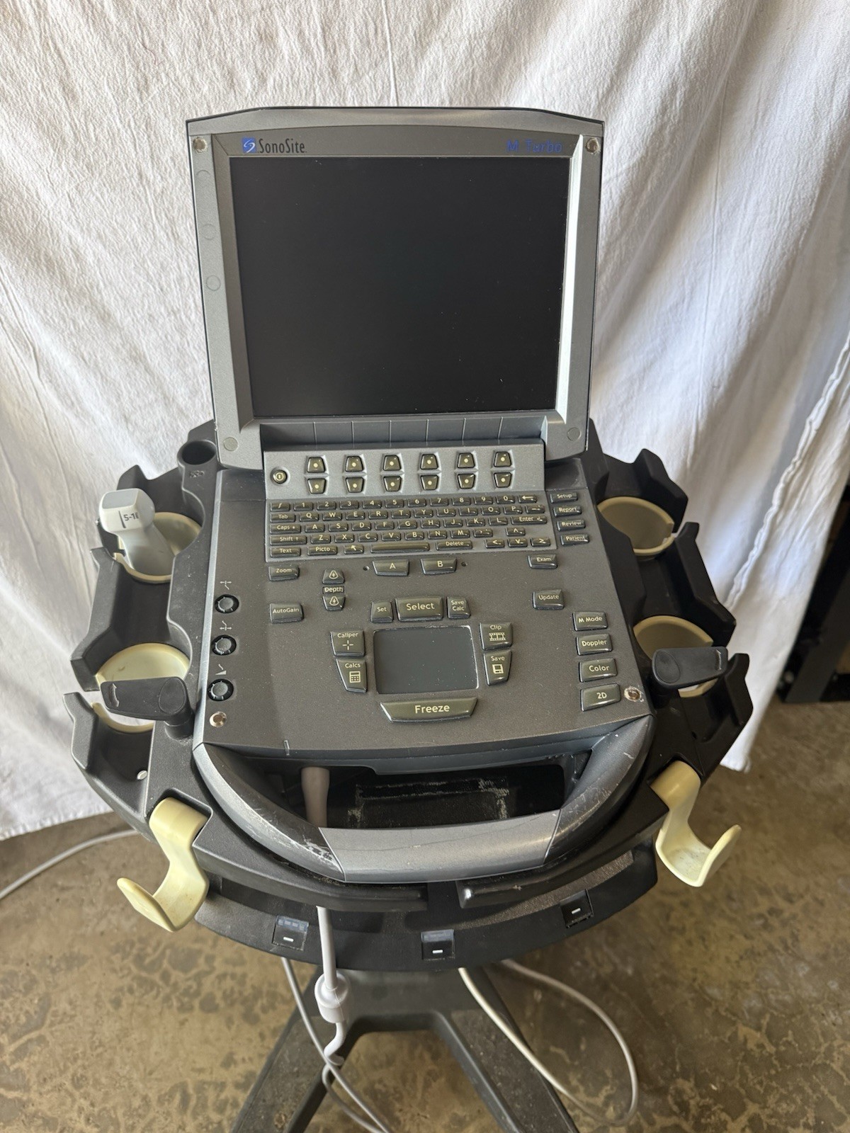 SonoSite M-Turbo Ultrasound With Cart & P21x Transducer Probe