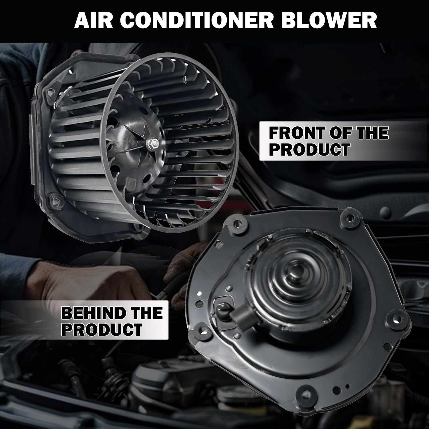 Front 700100 AC Heater Blower Motor Fan Fit for Chevy for GMC K1500 K2500 C15…