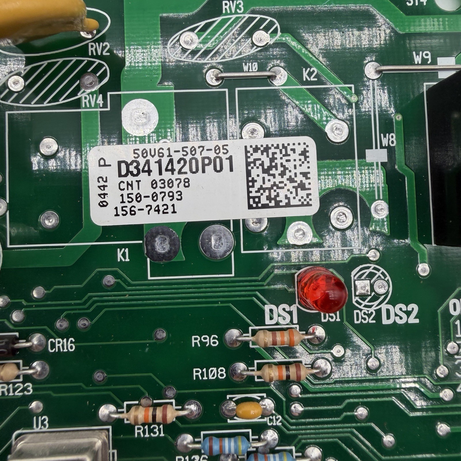 TESTED🔥 50V61-507-05 TRANE White Rodgers Control Board D341420P01 CNT0378