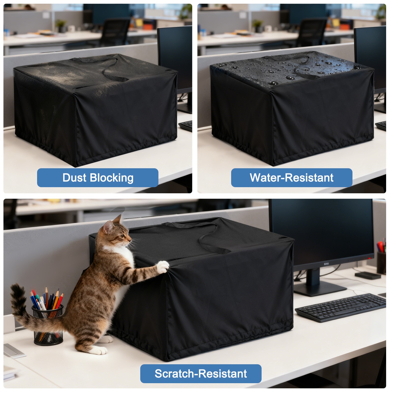 Heat Press Machine Dust Cover Water Resistant Protector with Handle & Drawstring