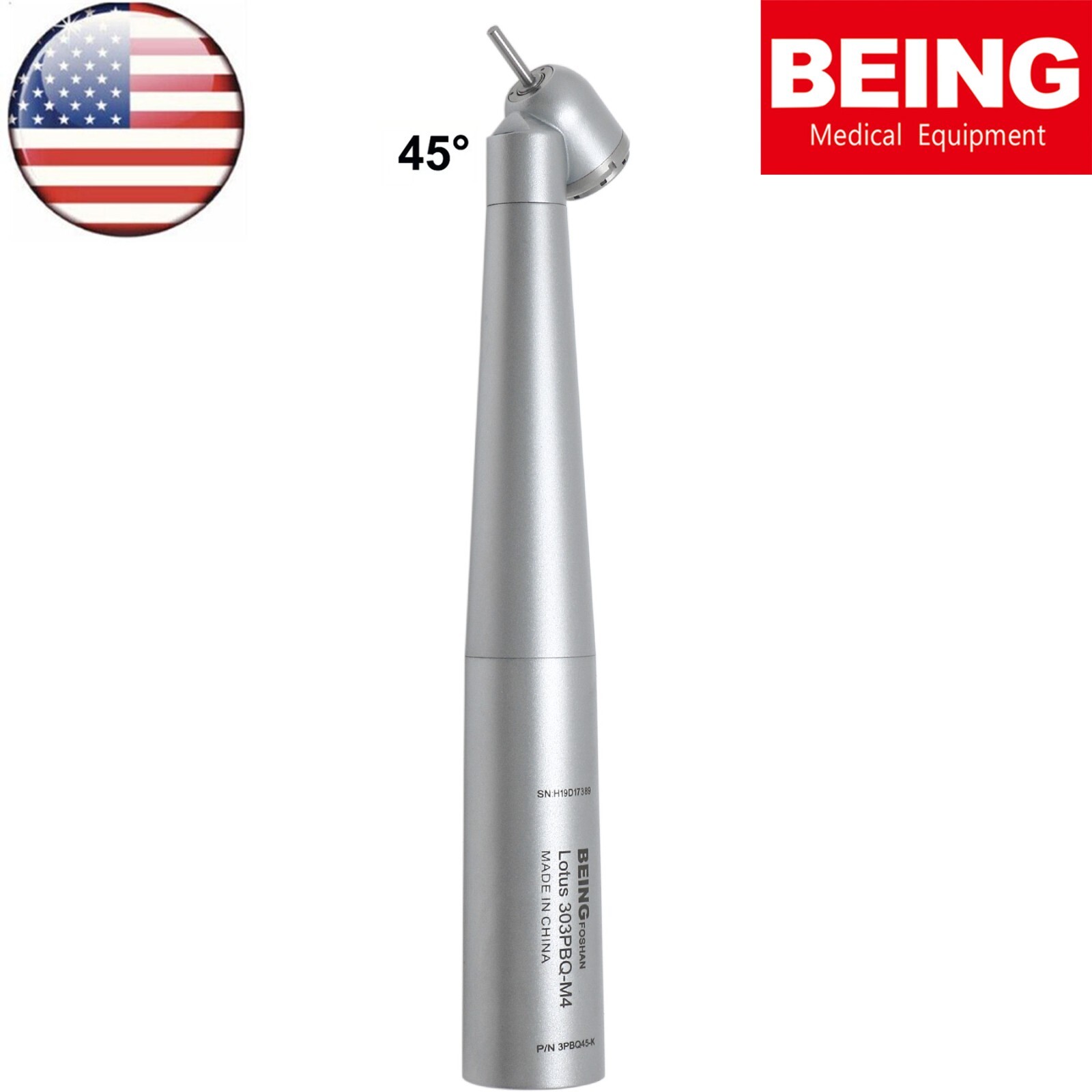 BEING Dental Turbine 45° Angle Surgical Handpiece Fiber Optic For KAVO MULTIflex