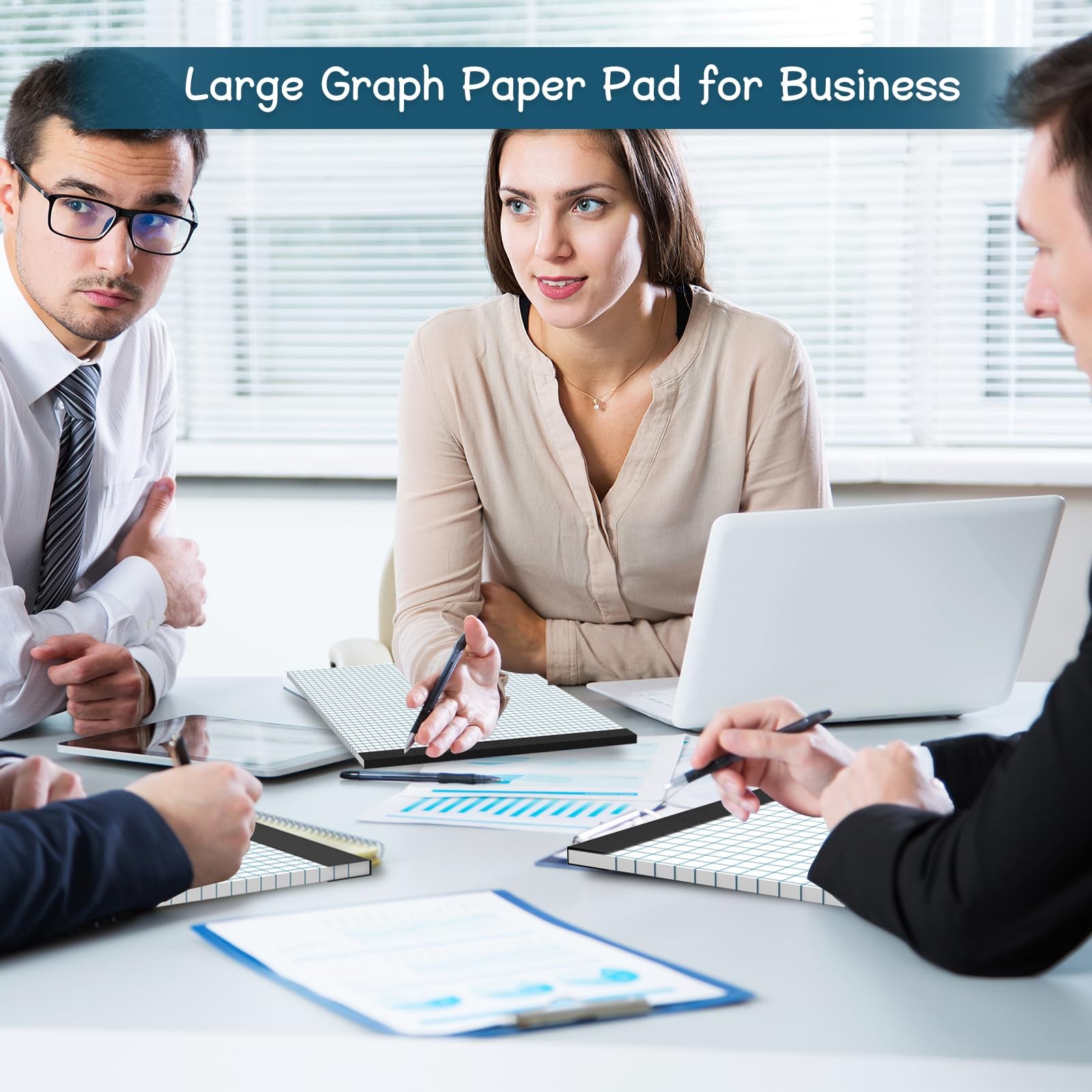 Large Graph Paper Pad 11 X 17, Grid Paper, 4X4 Graph Ruled, Blueprint Quadrille
