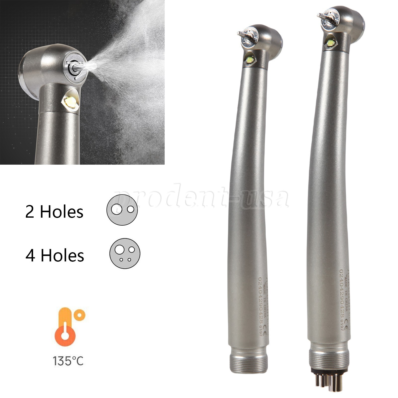 NSK Style Dental E-Generator LED High Speed/Low Speed Handpiece Kits 4Hole/2Hole