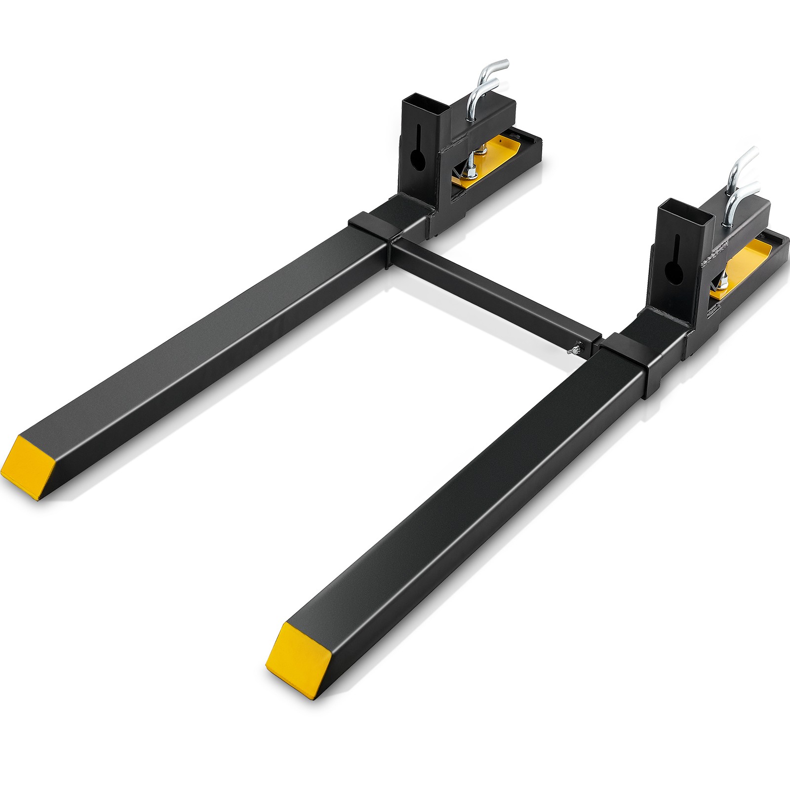 Clamp on Pallet Forks 4000 lbs Tractor Forks 60″ Adjustable Bucket Forks
